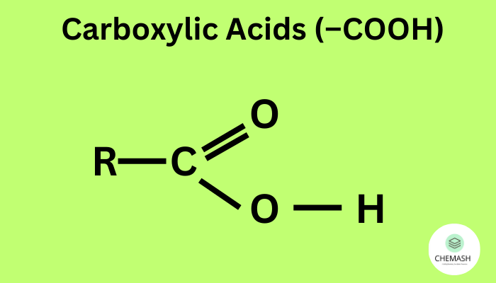 Carboxylic Acids (–COOH)